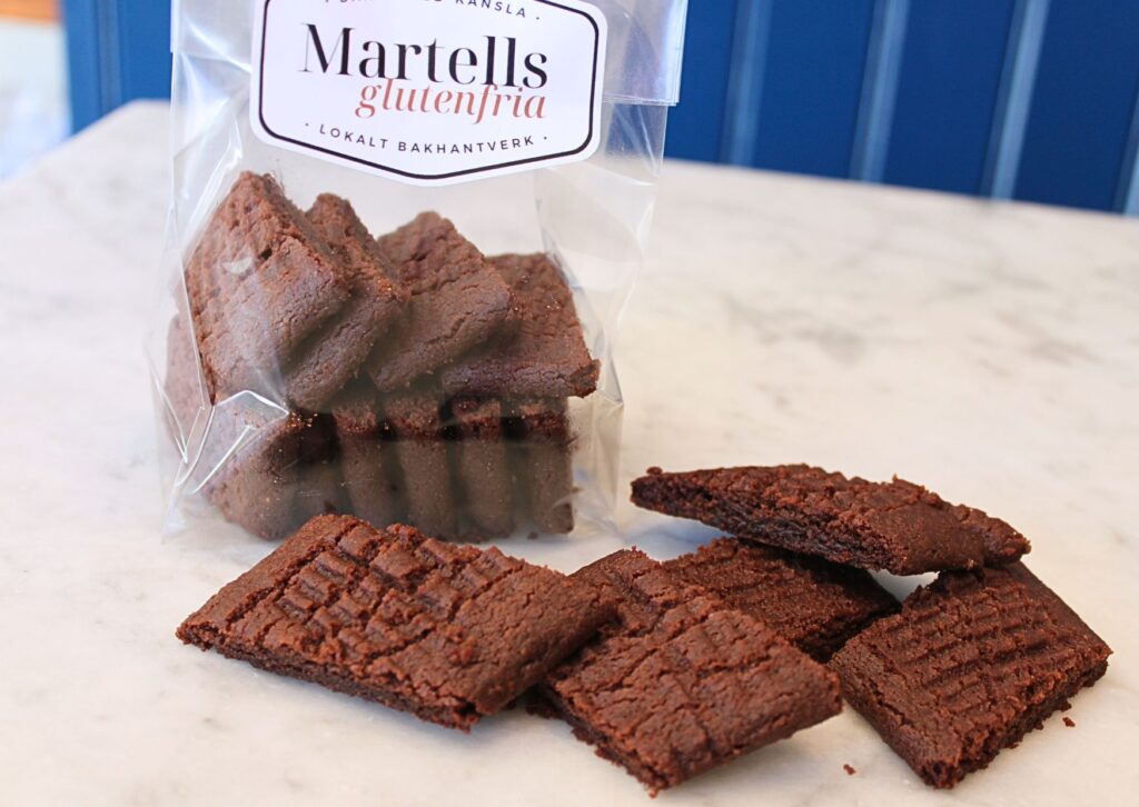 Glutenfria skurna chokladkakor